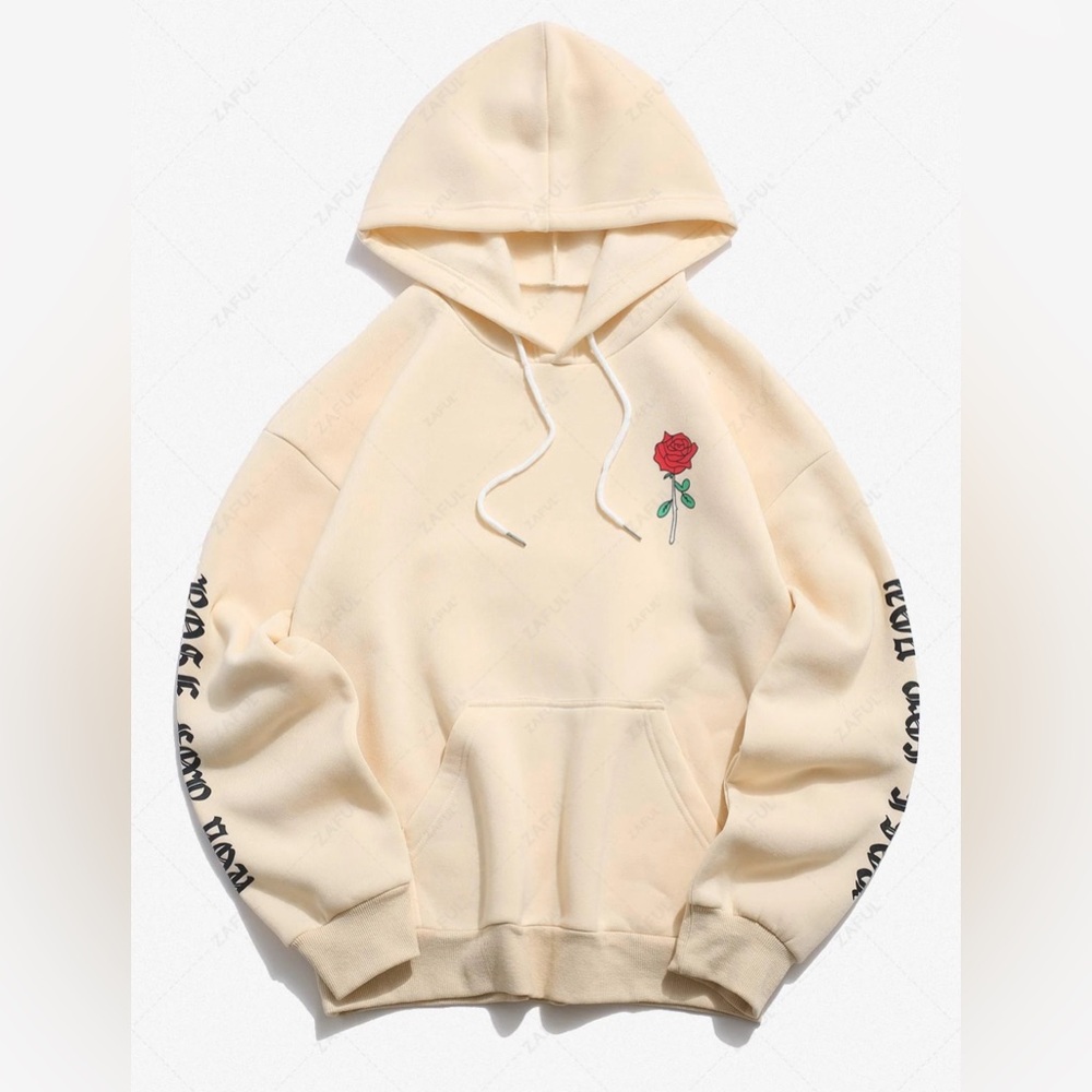 Zaful Z Man Rose For You Hoodie, size XXL/42